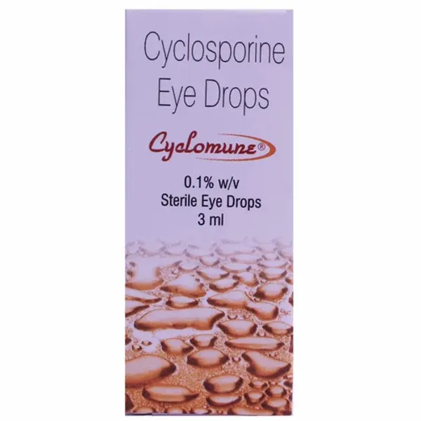 0.1% W/V Cyclomune Cyclosporine Eye Drops 0.1% — Buy Online