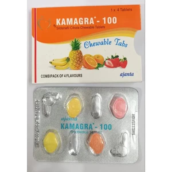 100mg Kamagra Sildenafil Citrate Chewable Tablets 100mg — Buy Online