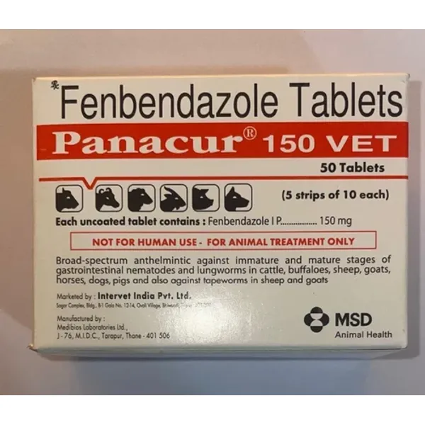 150mg Panacur Fenbendazole Tablets 150mg — Buy Online