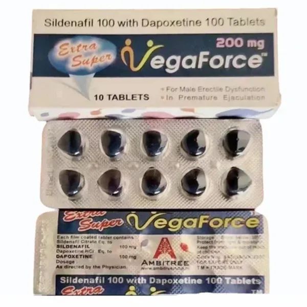 200mg Vegaforce Sildenafil and Dapoxetine Tablets 200mg — Buy Online