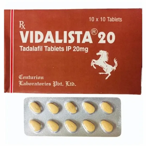 20mg Vidalista Tadalafil Tablets IP 20mg — Buy Online