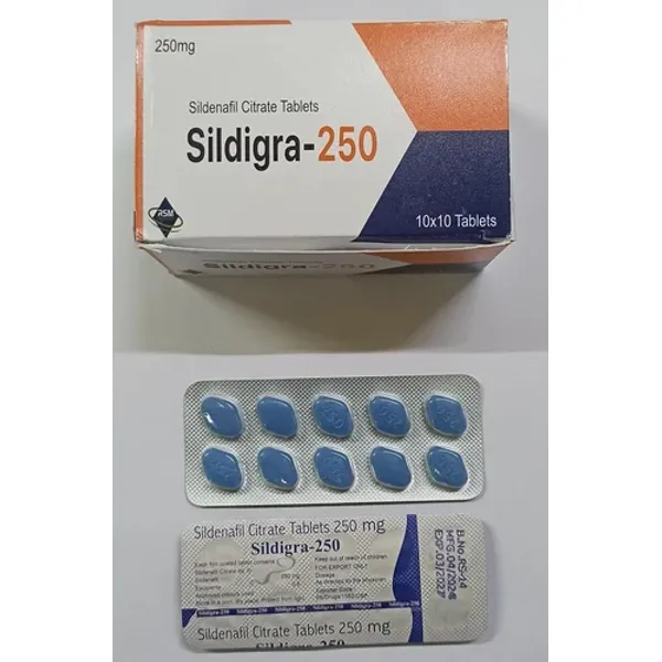 250mg Sildigra Sildenafil Citrate Tablets 250mg — Buy Online from NexCure Health
