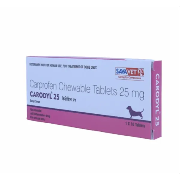 25mg Carodyl Carprofen Chewable Tablets 25mg — Buy Online