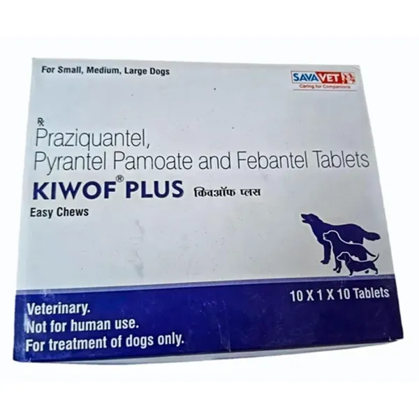 344mg Kiwof Plus Praziquantel, Pyrantel Pamoate And Febantel Tablets 344mg — Buy Online