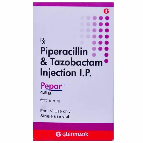 4.5g Pepar Piperacillin and Tazobactam Injection IP 4.5g — Buy Online from NexCure Health