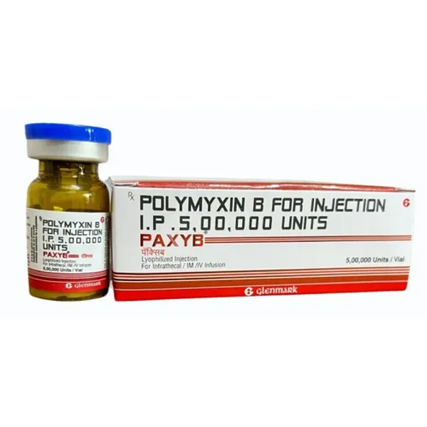 500000 Units Paxyb Polymyxin B Injection IP — Buy Online from NexCure Health