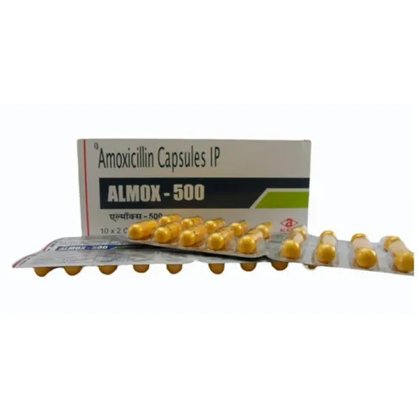 500mg Almox Amoxicillin Capsules IP 500mg — Buy Online from NexCure Health