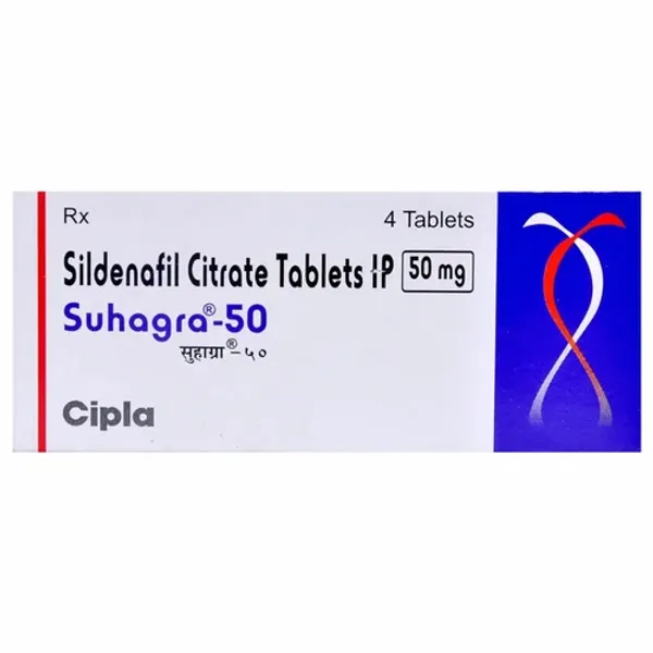 50mg Suhagra Sildenafil Citrate Tablets IP 50mg — Buy Online from NexCure Health