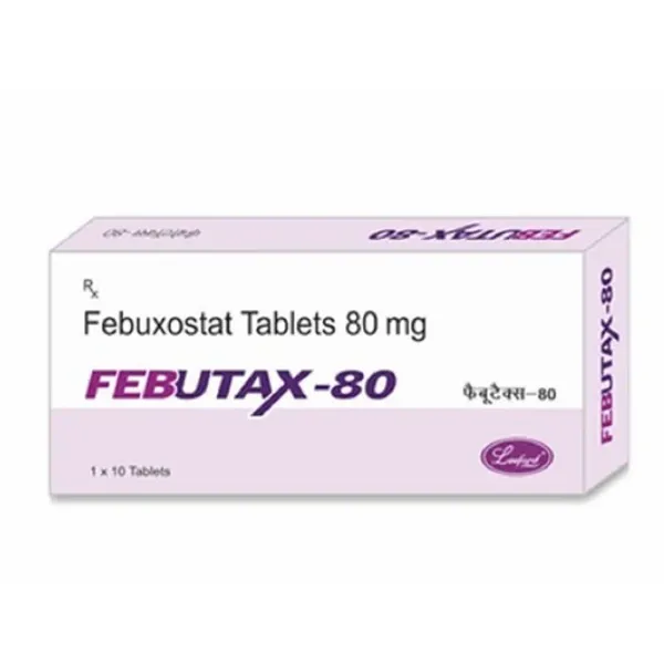 80mg Febutax Febuxostat Tablets 80mg — Buy Online from NexCure Health
