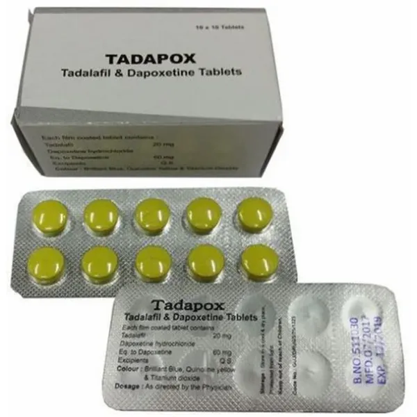80mg Tadapox Tadalafil and Dapoxetine Tablets 80mg — Buy Online from NexCure Health