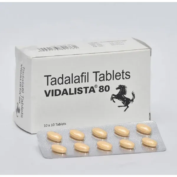 80mg Vidalista Tadalafil Tablets 80mg — Buy Online from NexCure Health
