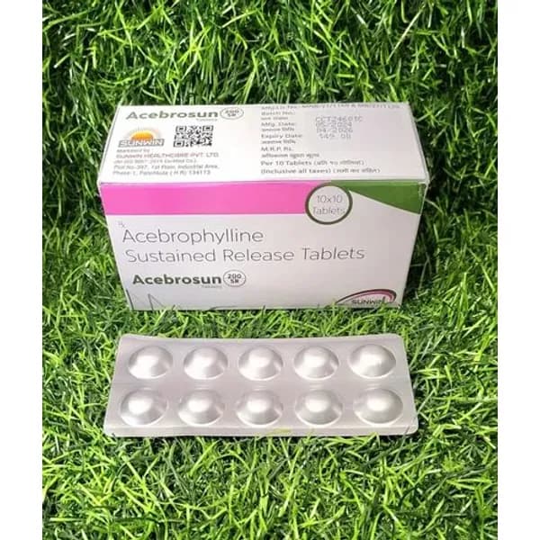 Acebrophylline 200 Mg Sr Tablets 200 Mg — Buy Online from NexCure Health