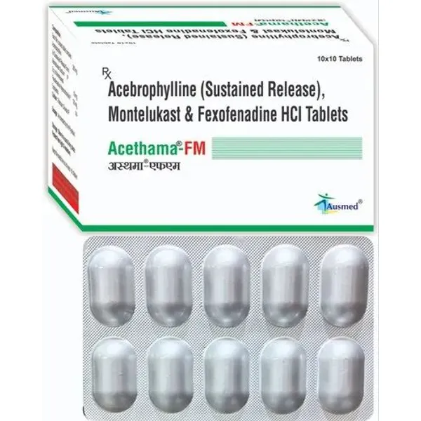 Acebrophylline Sustained Release Montelukast and Fexofenadine HCl Tablets — Buy Online