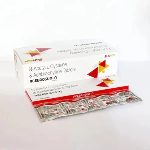 Acebrosun-N N-Acetyl L- Cysteine & Acebrophyline Tablets — Buy Online from NexCure Health