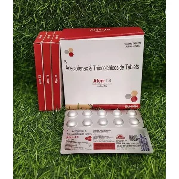 Aceclofenac 100mg Thiocolchicoside 8mg Tablets 100mg — Buy Online