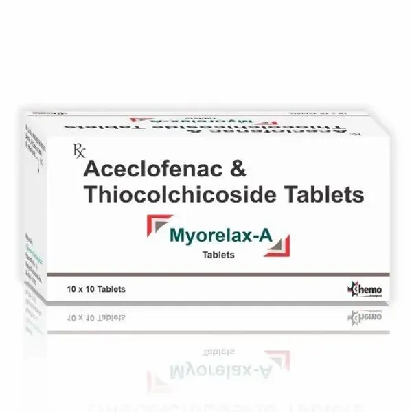 Aceclofenace and Thiocolchicoside Tablets — Buy Online