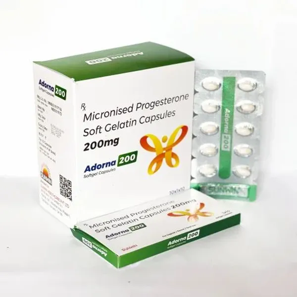 Adorna 200 Micronised Progesterone Soft Gelatin Capsules — Buy Online from NexCure Health