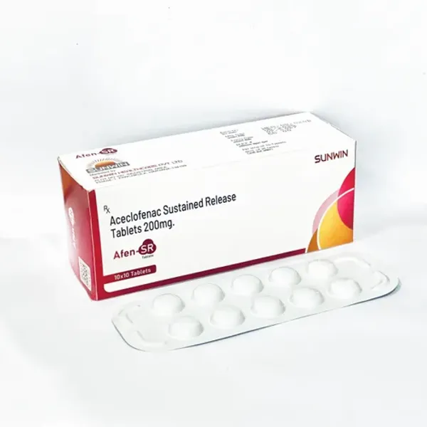Afen-SR Aceclofenac Sustained Release Tablets 200mg 200mg — Buy Online from NexCure Health