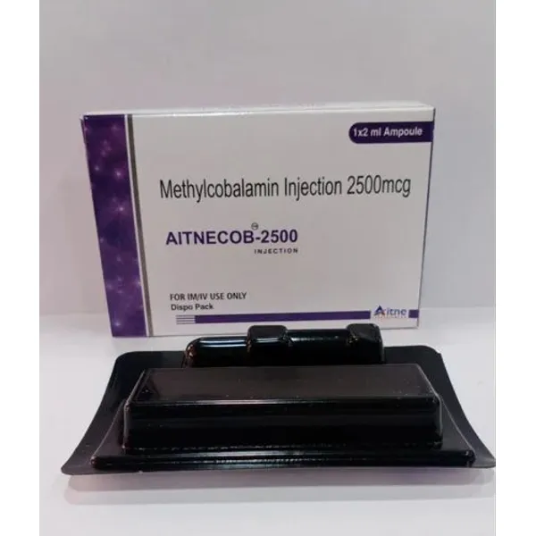 AITNECOB-2500 METHYLCOBALAMIN 2500 MCG INJ 2500 MCG — Buy Online from NexCure Health