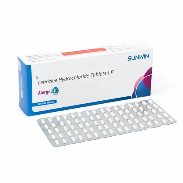 Alergel-10 Cetirizine Hydrochloride Tablets — Buy Online from NexCure Health