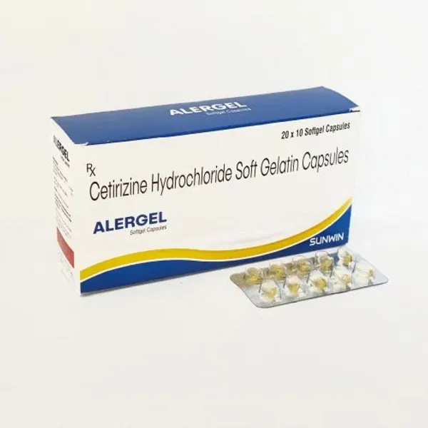 Alergel Cetirizine Hydrochloride Soft Gelatin Capsules — Buy Online from NexCure Health