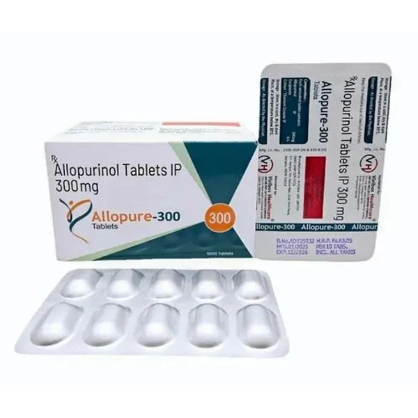 Allopurinol 300 Mg 300 Mg — Buy Online from NexCure Health