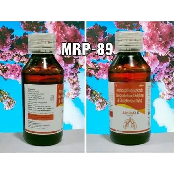 Ambroxol Hydrochloride Levosalbutamol Sulphate And Guaiphenesin Syrup — Buy Online