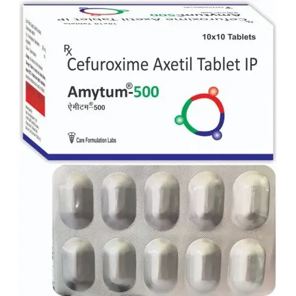 AMYTUM-500 Cefuroxime Axetil 500 mg 500 mg — Buy Online from NexCure Health