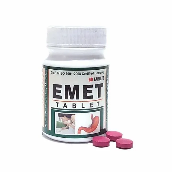 Ayurvedic Anti Emetic Natural Medicine - Ayursun Emet Tablet — Buy Online from NexCure Health