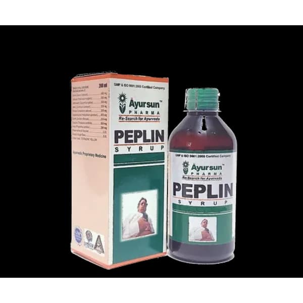 Ayurvedic Digestive Tonic - Ayursun Peplin Syrup — Buy Online from NexCure Health