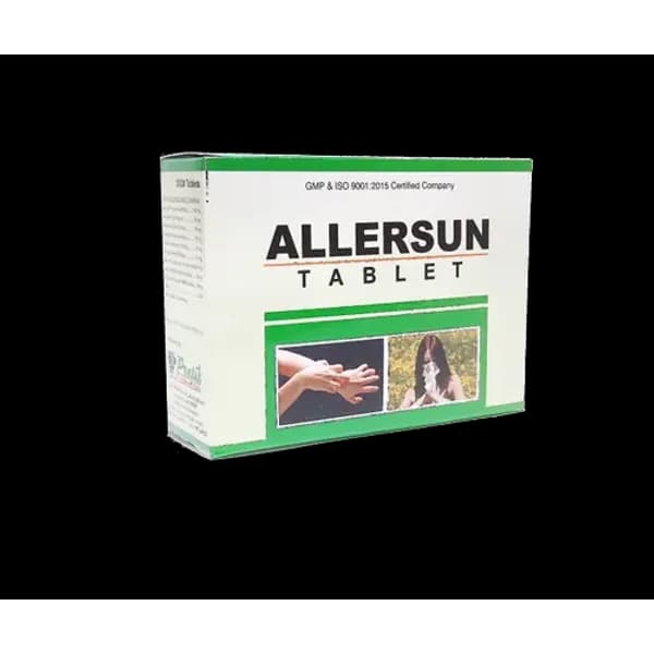 Ayurvedic Herbal Anti Allergic Tablet - Allersun Tablet — Buy Online