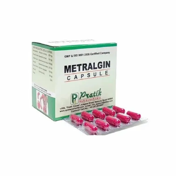 Ayurvedic Herbal Anti Inflmmatory Capsule - Metralgin Capsule — Buy Online from NexCure Health