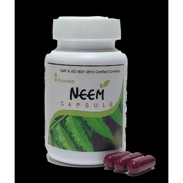 Ayurvedic Herbal Capsule For Anti Bacterial - Ayursun Neem Capsule — Buy Online from NexCure Health