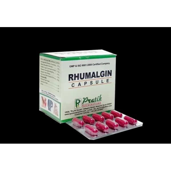 Ayurvedic Herbal Capsule For Arthritis And Rheumatism - Rhumalgin Capsule — Buy Online from NexCure Health