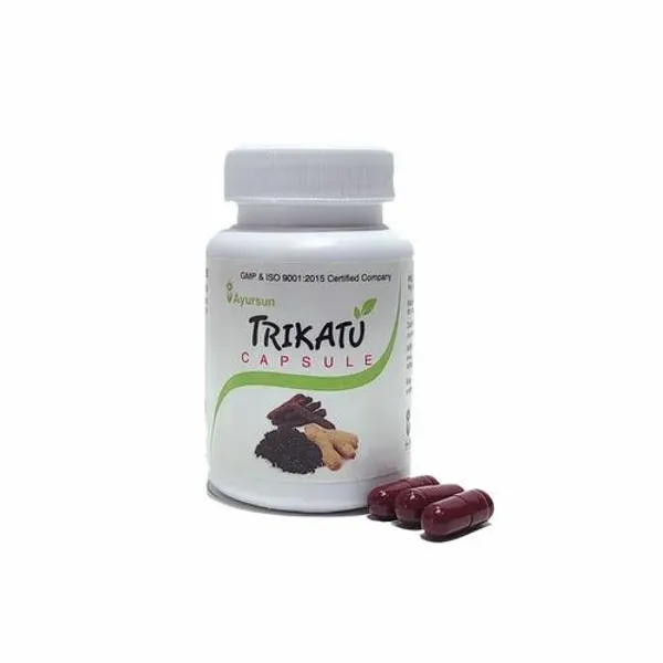 Ayurvedic Herbal Capsule For Digestion - Ayursun Trikatu Capsule — Buy Online from NexCure Health