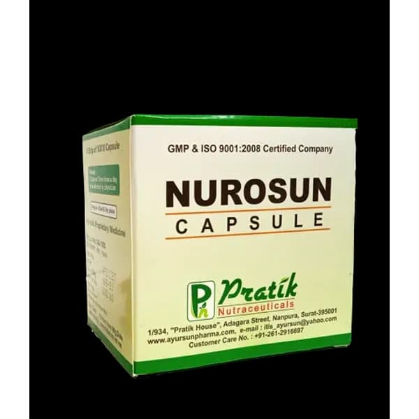Ayurvedic Herbal Capsule For Neurological Disorders - Nurosun Capsule — Buy Online