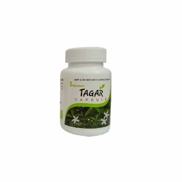 Ayurvedic Herbal Capsule For Relaxant - Ayursun Tagar — Buy Online from NexCure Health