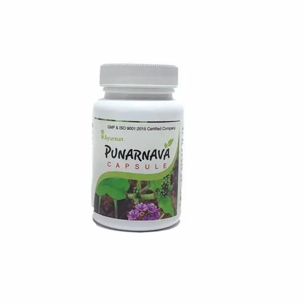 Ayurvedic Herbal Diuretic Capsule - Ayursun Punarnava Capsule — Buy Online from NexCure Health