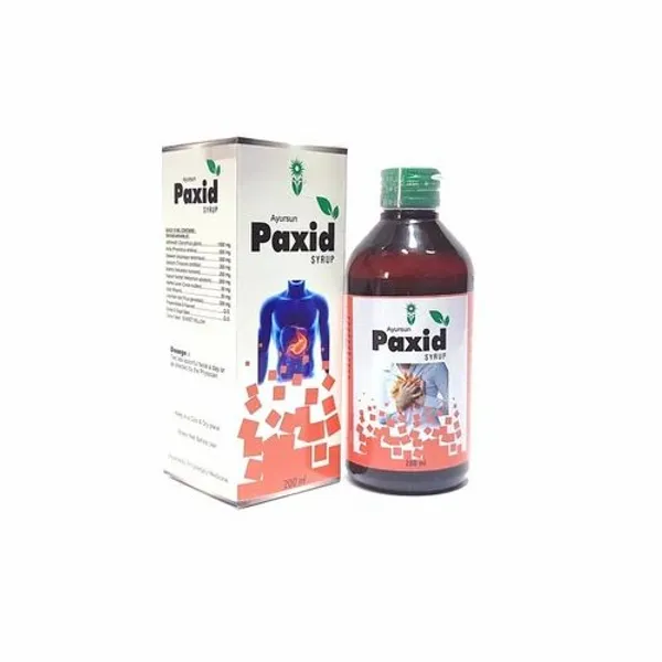 Ayurvedic Herbal Product For Acid Peptic Disorders - Paxid Syrup — Buy Online from NexCure Health