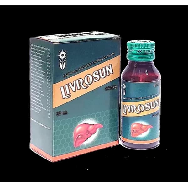 Ayurvedic Liver Drops - Ayursun Livrosun Drops — Buy Online from NexCure Health