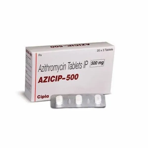 Azicip 500mg ( Azithromycin Tab 500mg/250mg) 500mg — Buy Online from NexCure Health