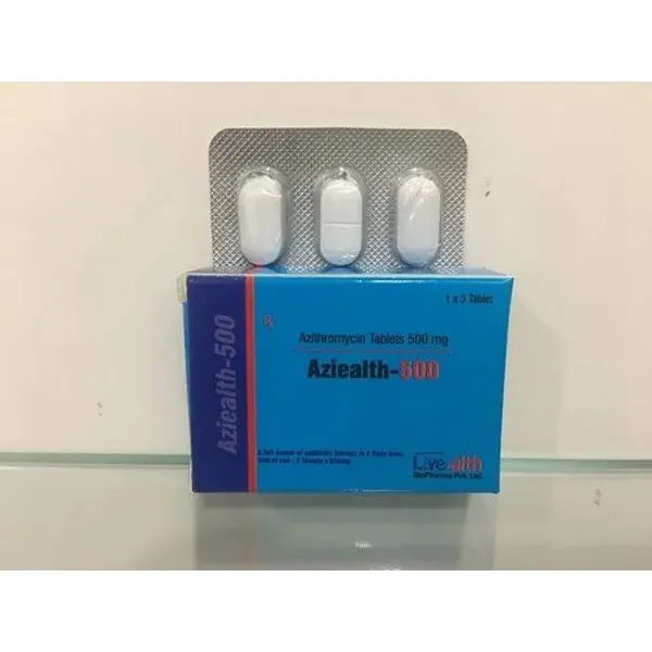 Aziealth-500 Azithromycin 500mg Tablets 500mg — Buy Online