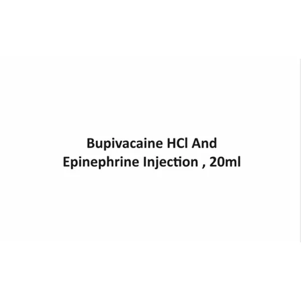 Bupivacaine HCl And Epinephrine Injection — Buy Online from NexCure Health