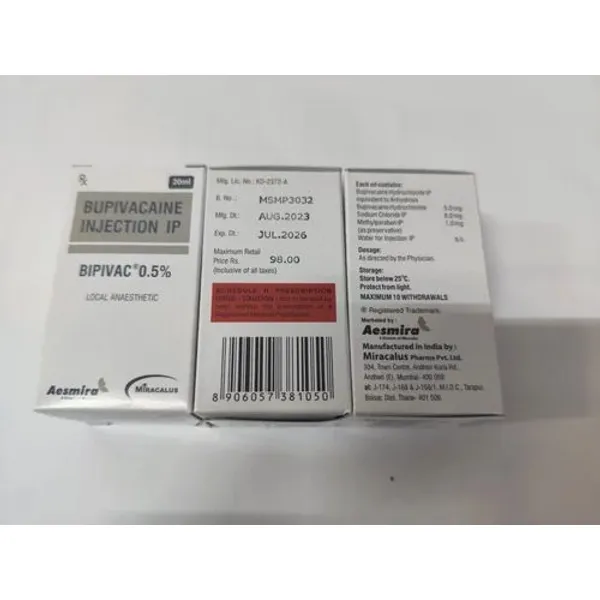 BUPIVACAINE INJECTION 20ML 20ML — Buy Online from NexCure Health