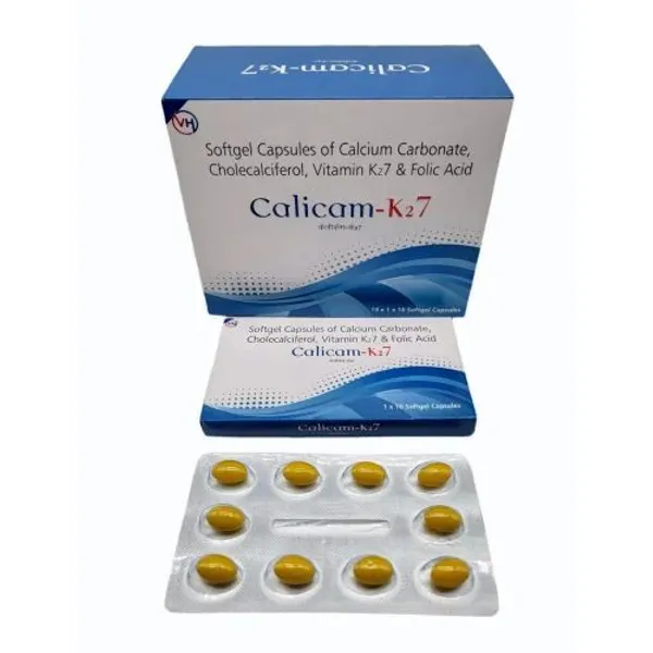 Calcium Carbonate Cholecalciferol Vitamin K27 & Folic Acid Softgel — Buy Online from NexCure Health