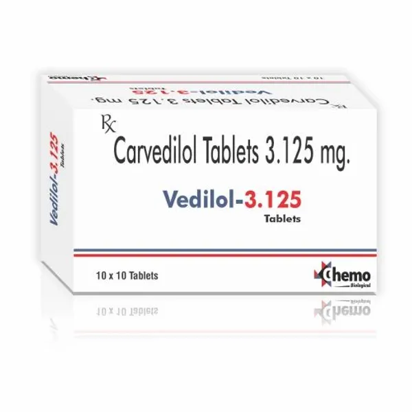 Carvedilol Tablets I.p. 3.125mg 3.125mg — Buy Online
