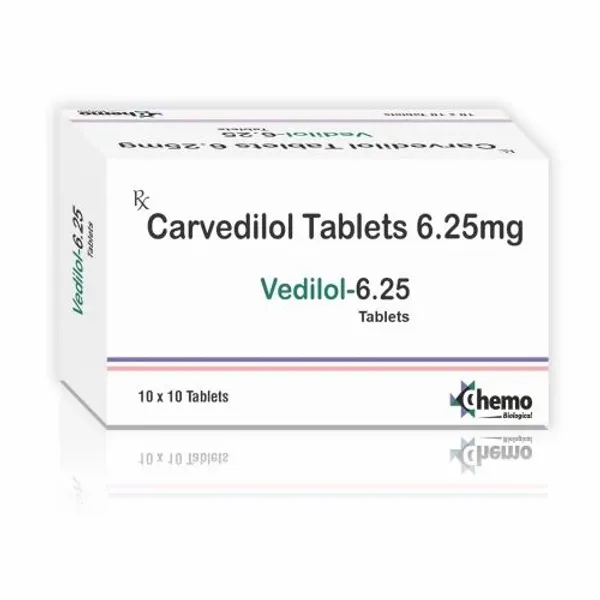 Carvedilol Tablets IP 6.25mg 6.25mg — Buy Online