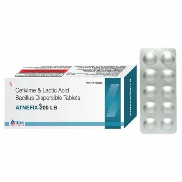 Cefixime And Lactic Acid Bacillus Dispersible Tablets — Buy Online from NexCure Health