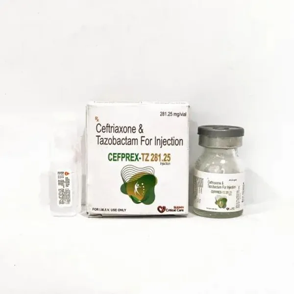 Cefprex-TZ 281.25 GM Ceftriaxone & Tazobactam Injection 281.25 G — Buy Online from NexCure Health