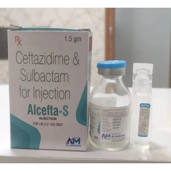 Ceftazidime Sulbactam Injection 1.5 g in PCD Franchise 1.5 g — Buy Online from NexCure Health